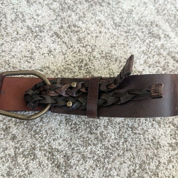 Italian Leather Brown Belt M - Picture 4 of 6